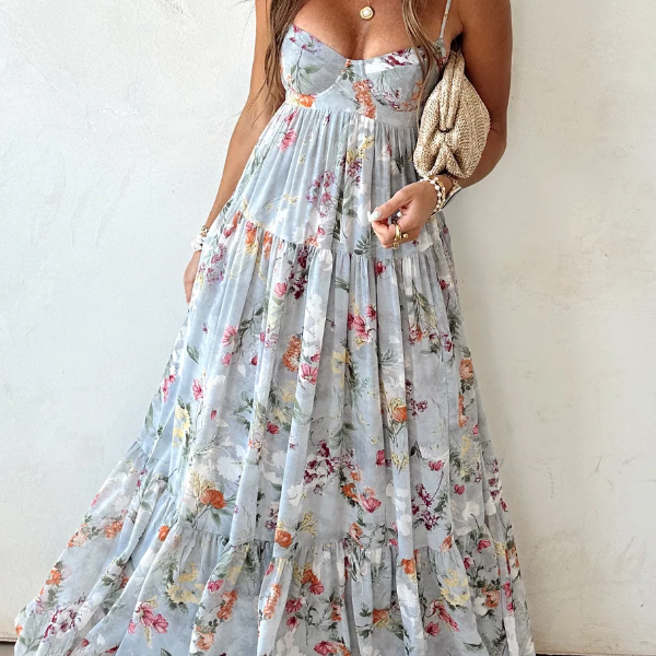 Vestido Maxi Tea Time