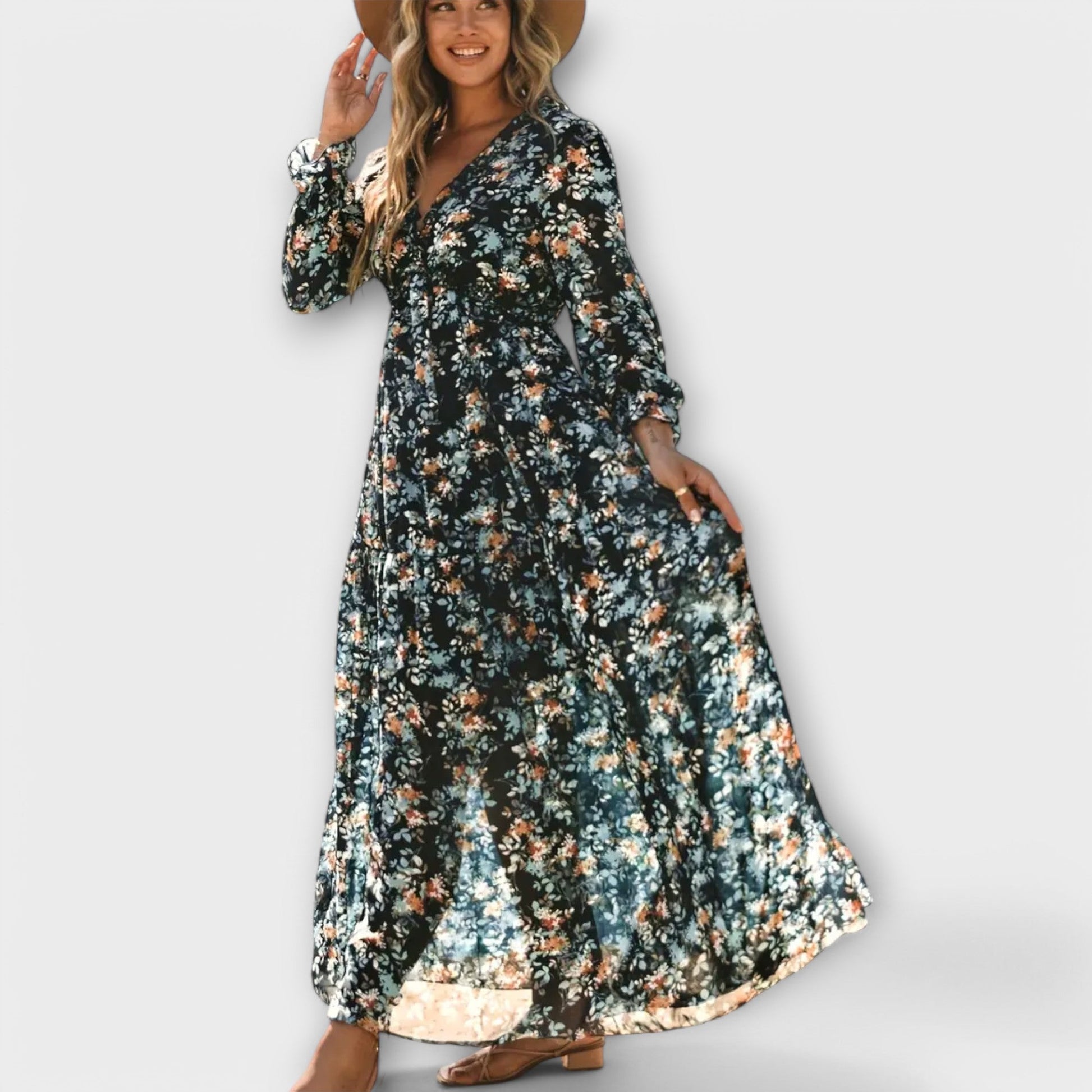 Vestido Maxi con Flores