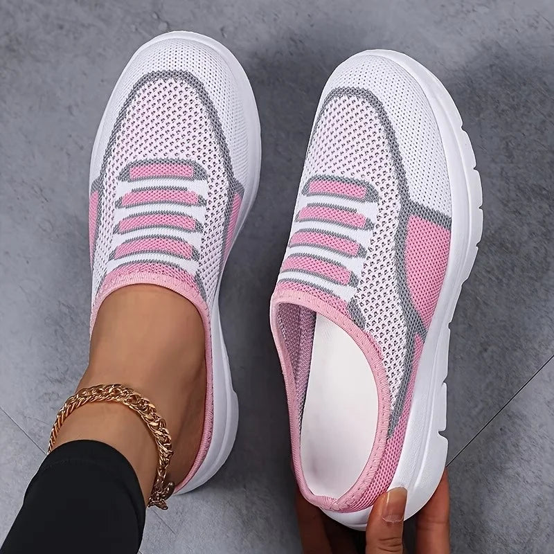 Zapatillas de mujer Slip-On de malla elegantes y transpirables