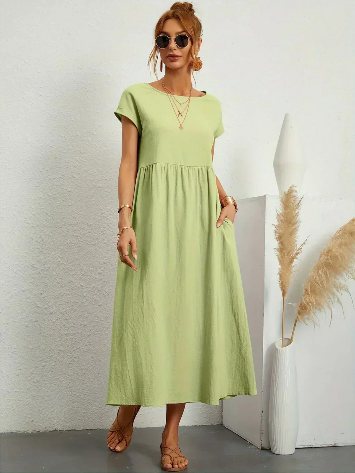 Jessica™ | Vestido Elegante de Cuello Redondo