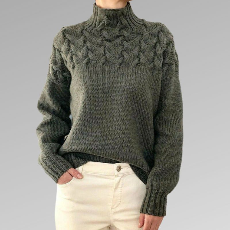 Zayla™ Elegante y Cálido con Cuello Alto