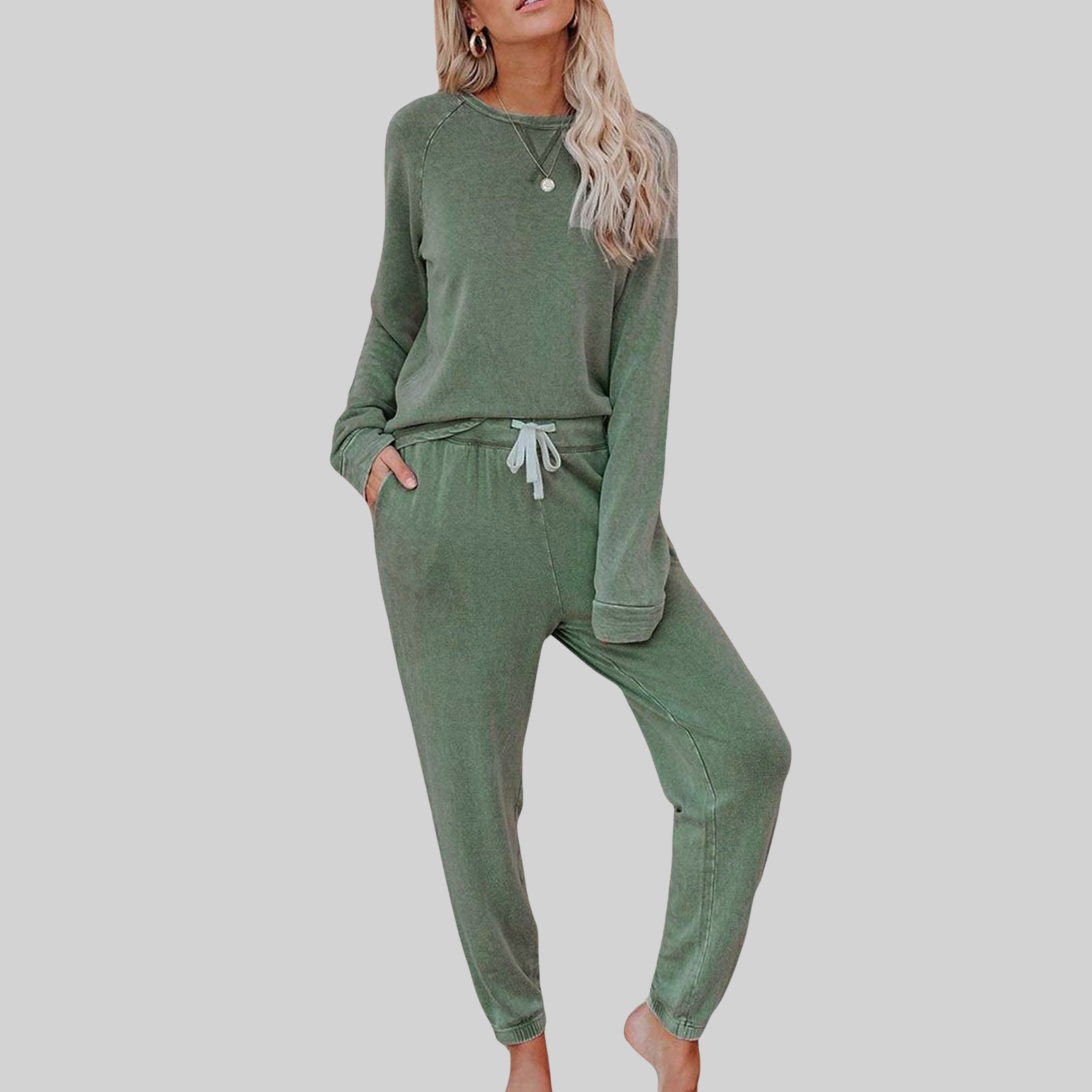 Josie™ - Conjunto Casual de Sudadera y Pantalones Largos