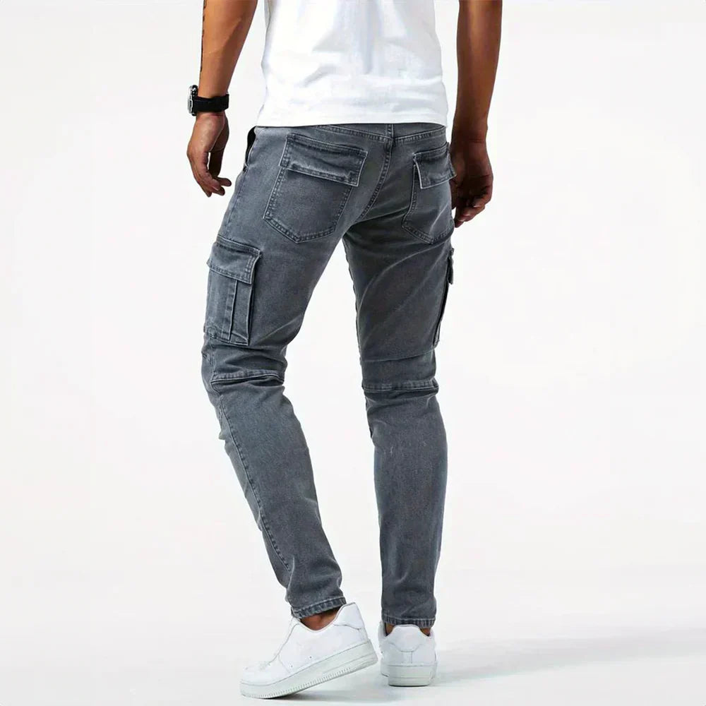 Vandeli™ | Jeans cargo elásticos