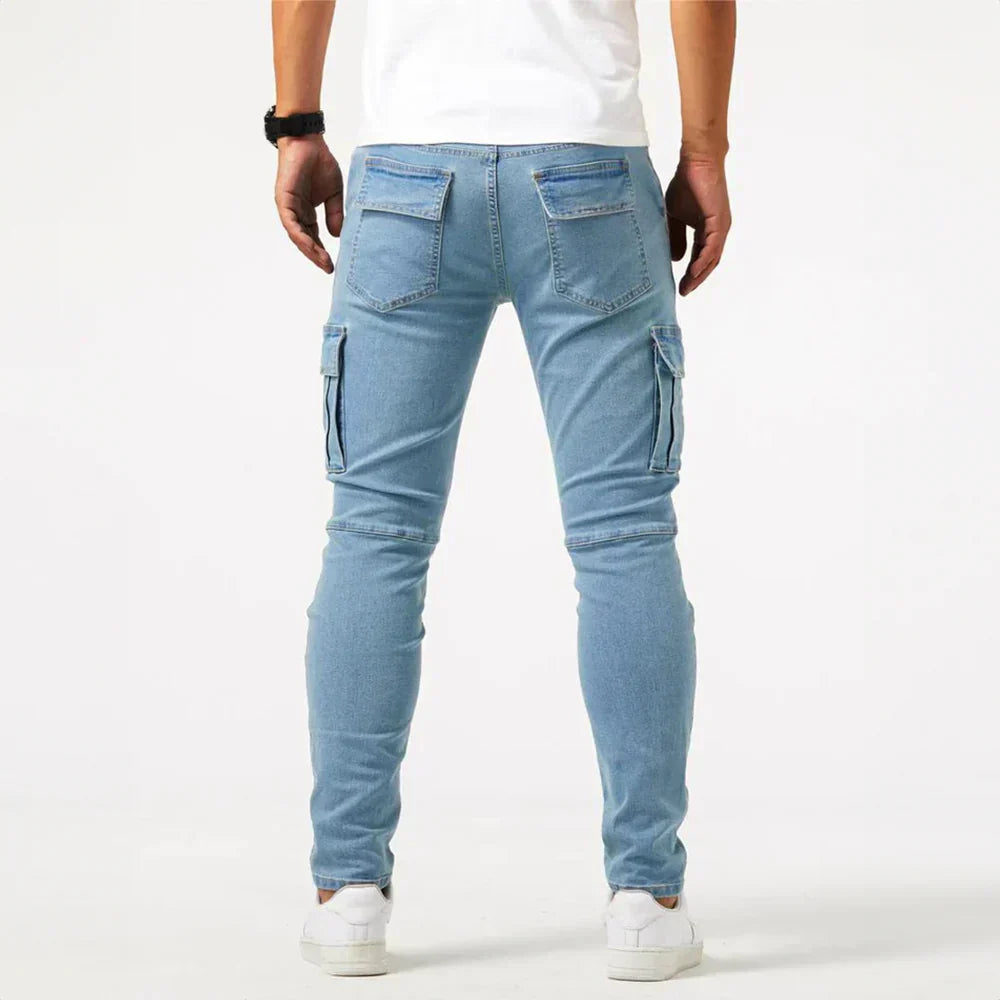 Vandeli™ | Jeans cargo elásticos