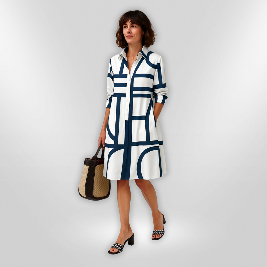 CLAIRE – VESTIDO CAMISERO METRO CHIC