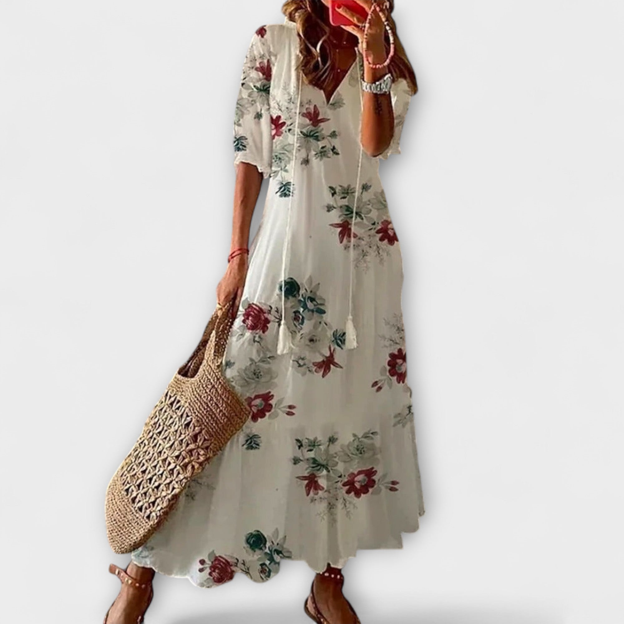 Anna – Vestido de verano bohemio para mujeres con silueta fluida