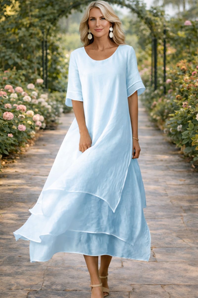 Vestido Maxi Acampanado Aria