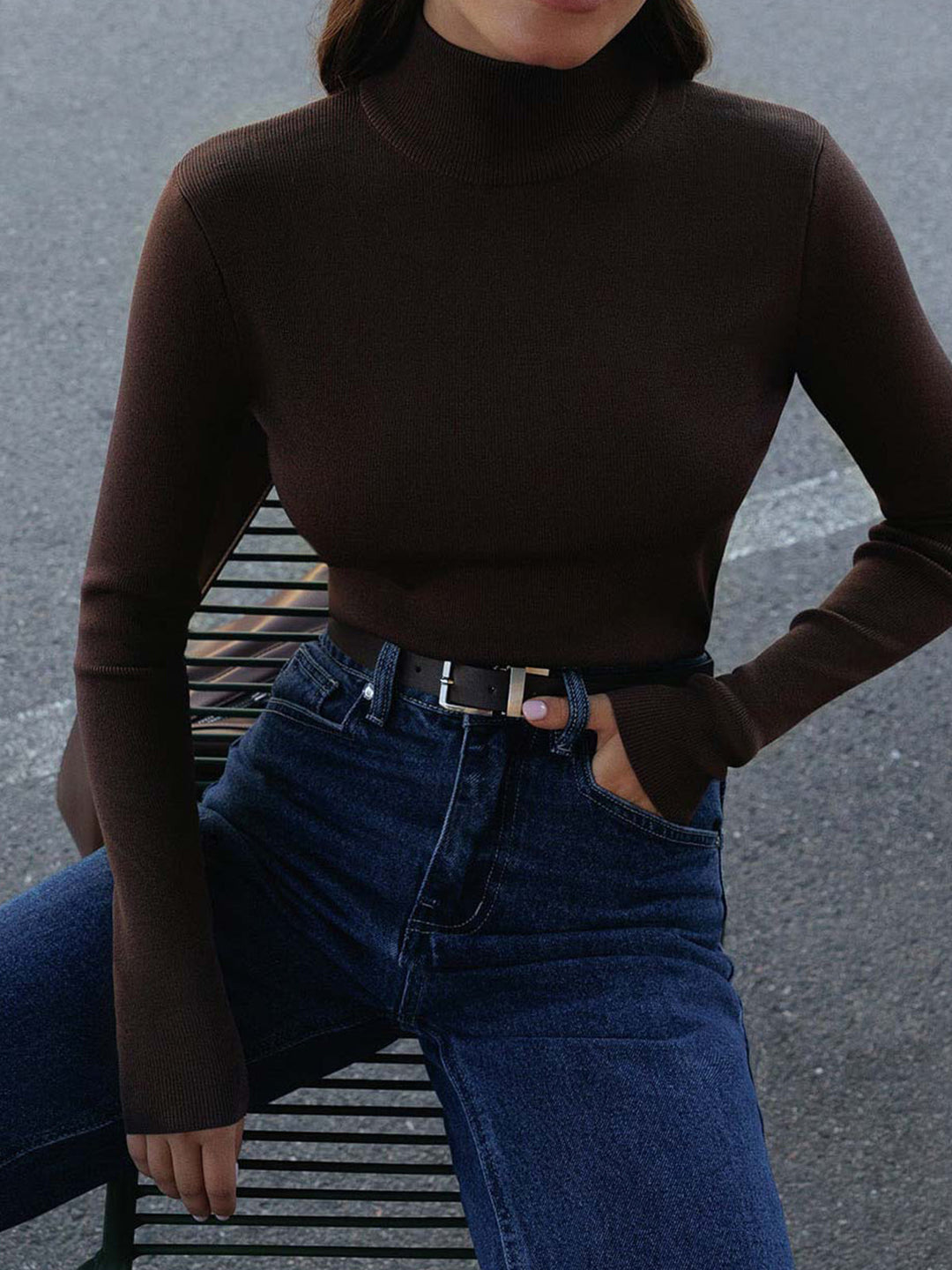 Froila | Top de primavera para mujer con cuello alto y diseño cómodo