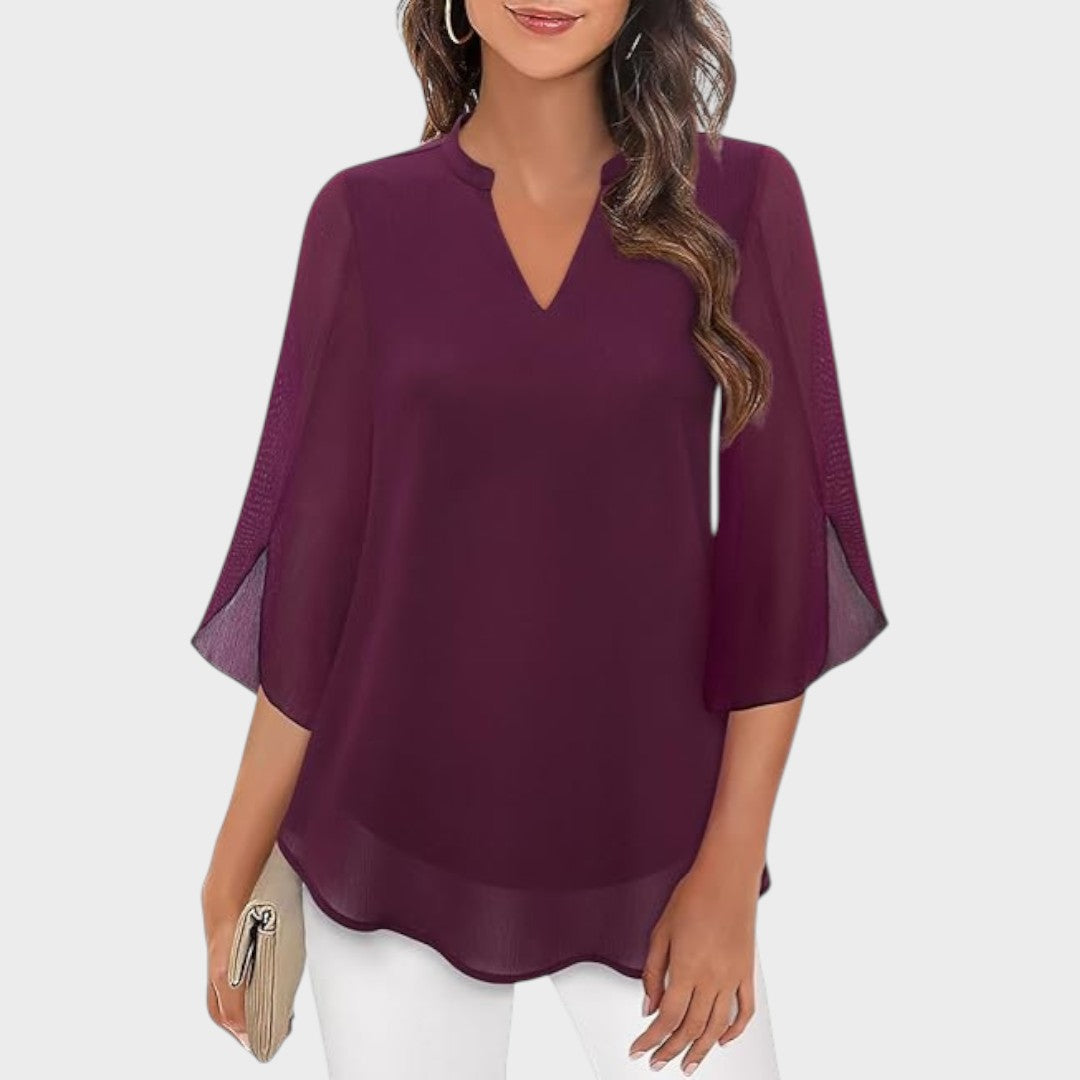 CLAUDIA – BLUSA DE FLUJO ELEGANTE