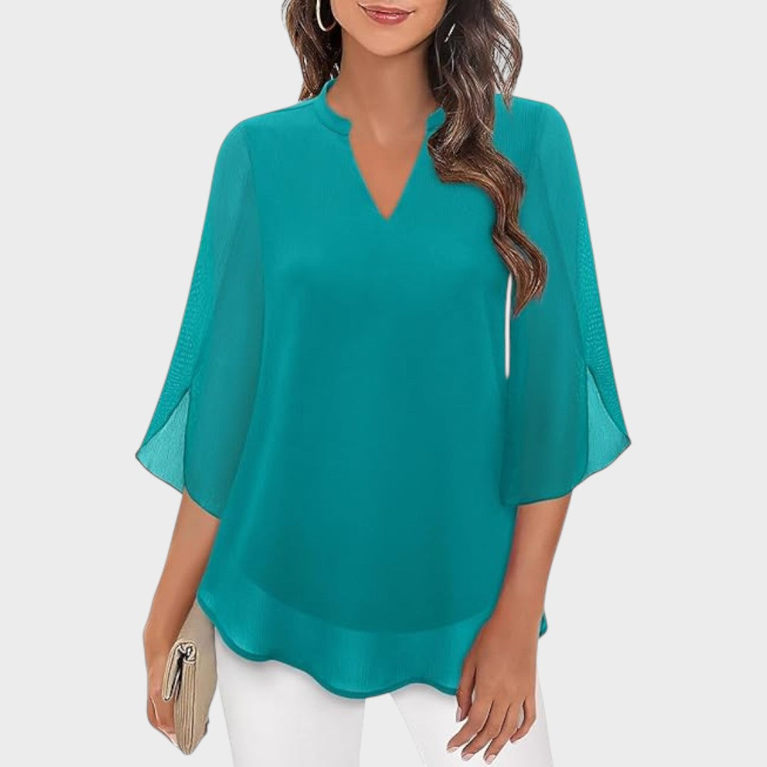 CLAUDIA – BLUSA DE FLUJO ELEGANTE