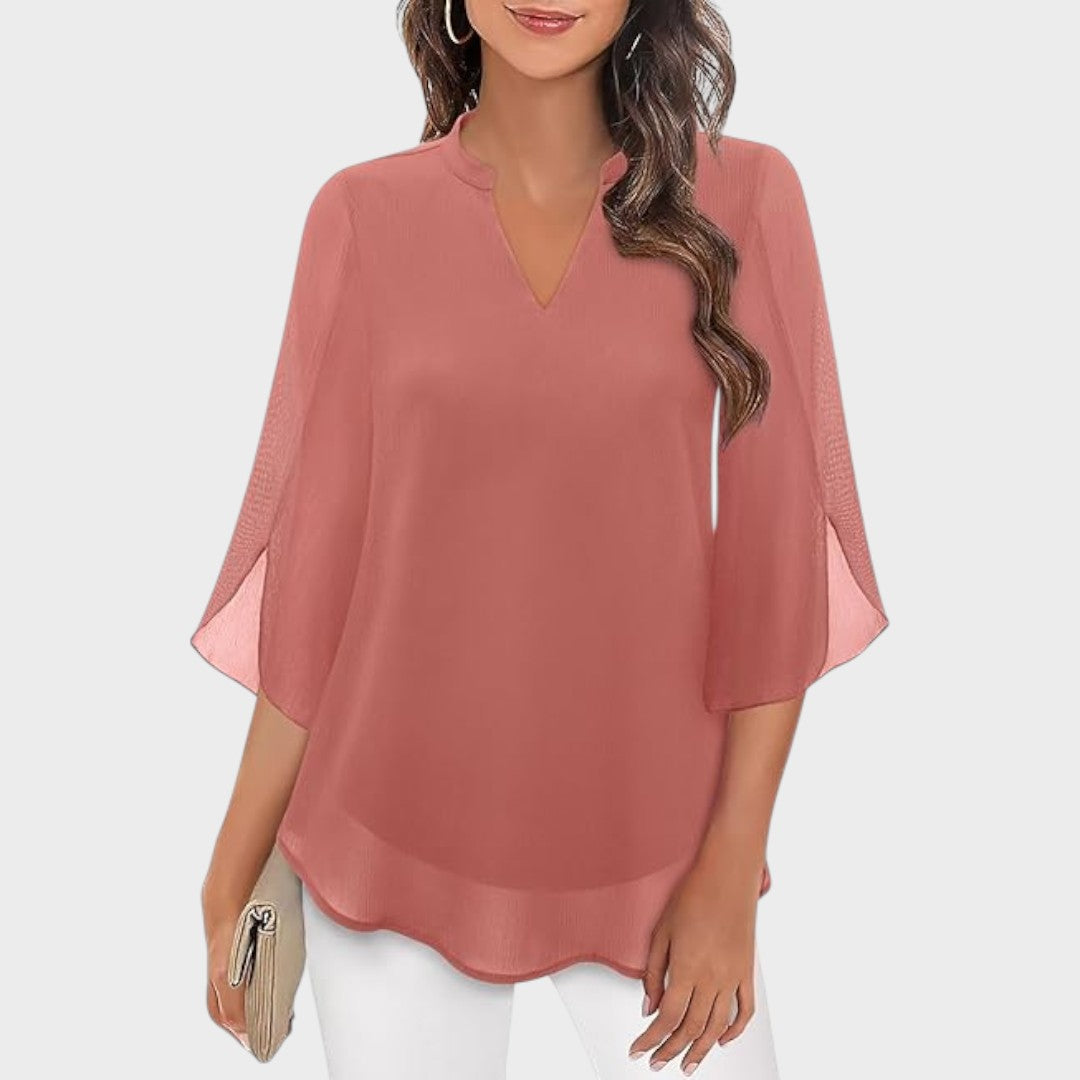 CLAUDIA – BLUSA DE FLUJO ELEGANTE