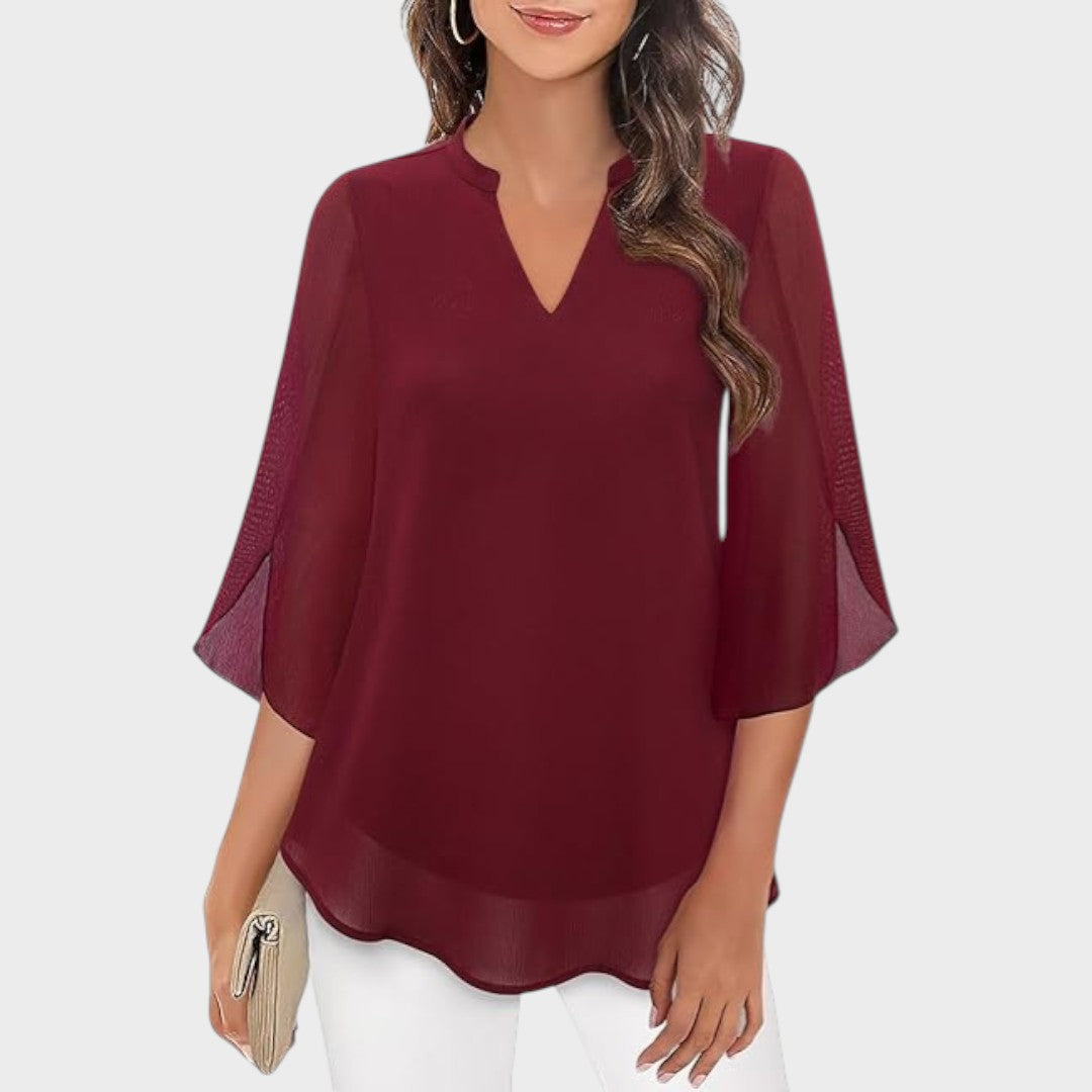 CLAUDIA – BLUSA DE FLUJO ELEGANTE