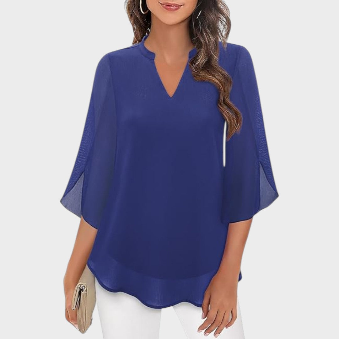 CLAUDIA – BLUSA DE FLUJO ELEGANTE