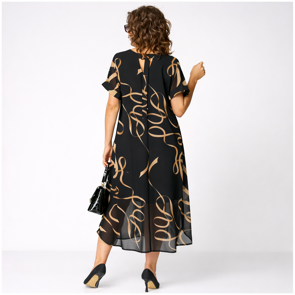 Pavla – Vestido Elegante de Manga Corta