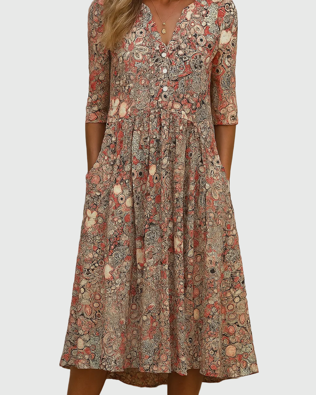 Kaelissea | Vestido Midi Sofisticado