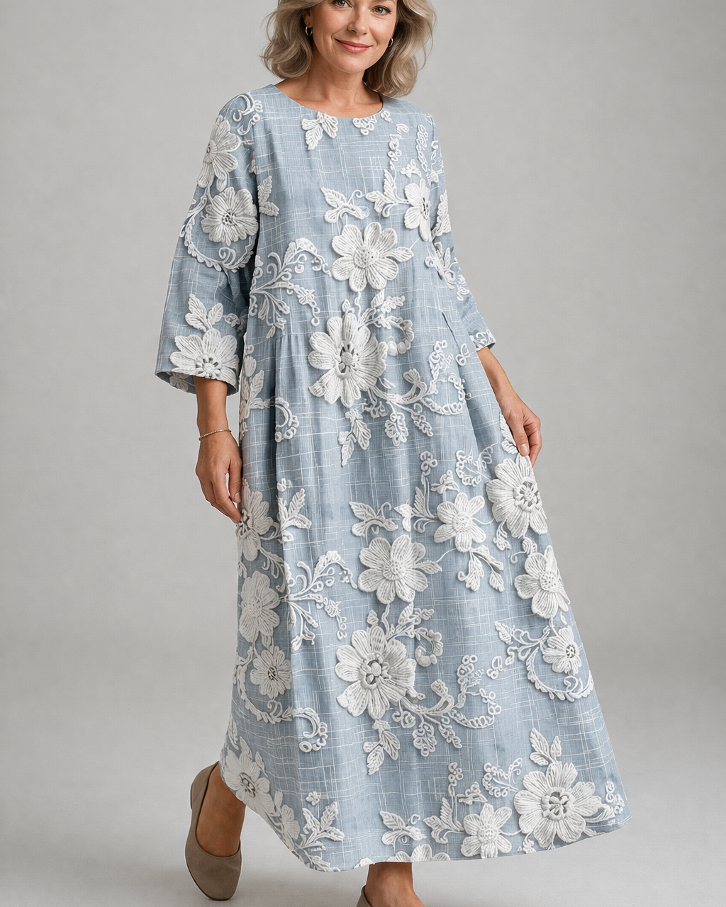 Avery - Elegante Vestido Maxi Impreso