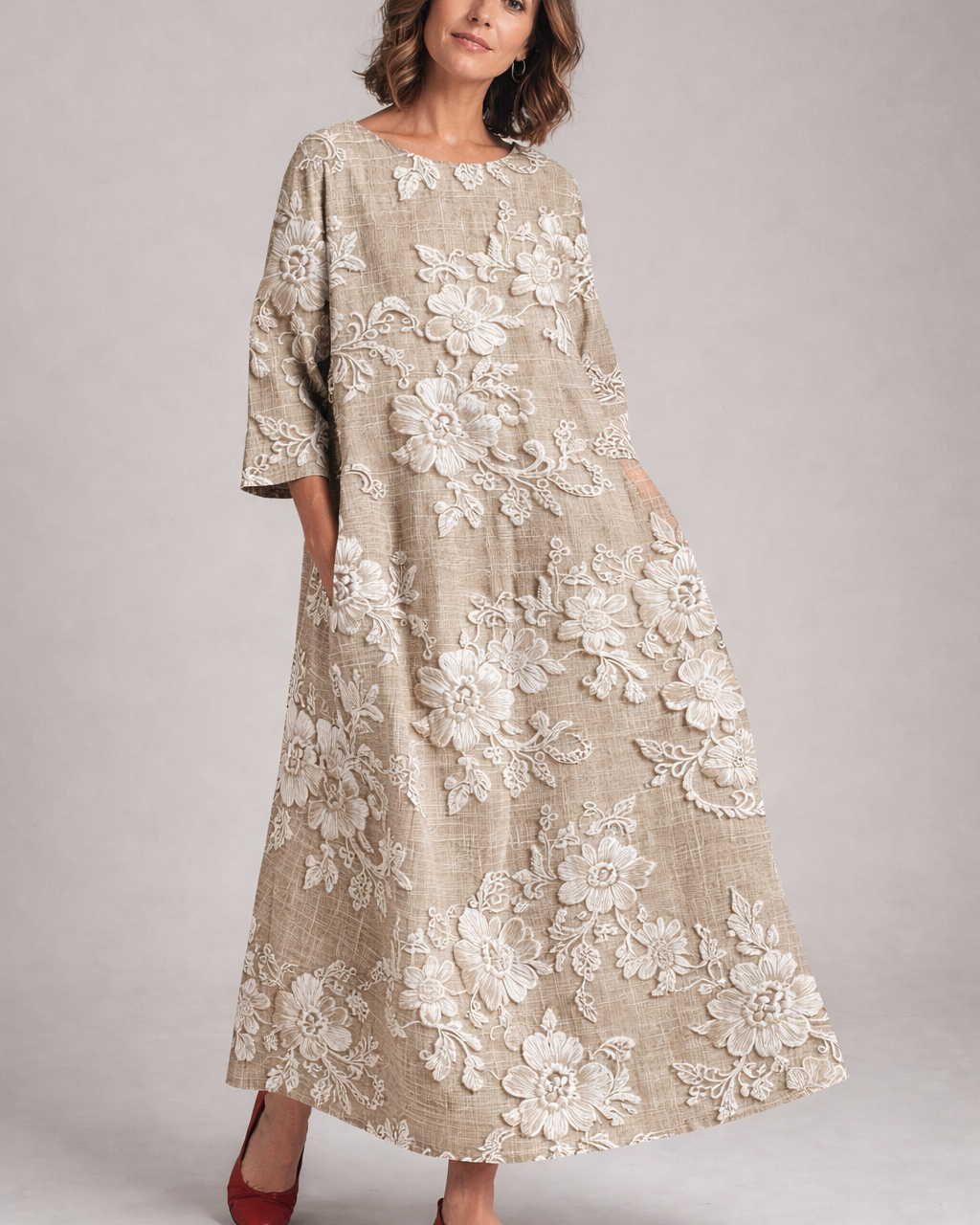 Avery - Elegante Vestido Maxi Impreso