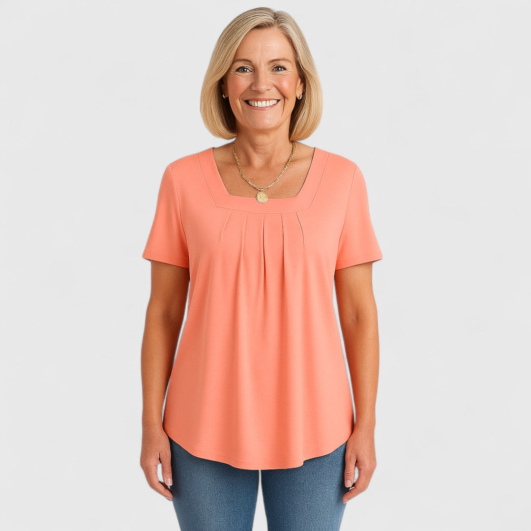 MARÍA – BLUSA PLEGADA DE ELEGANCIA SIN ESFUERZO