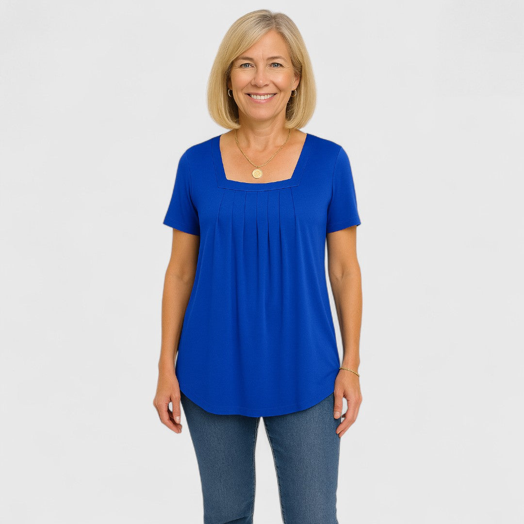MARÍA – BLUSA PLEGADA DE ELEGANCIA SIN ESFUERZO