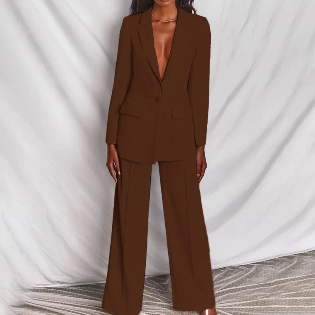 Lucia - Conjunto Chic de Blazer y Pantalón