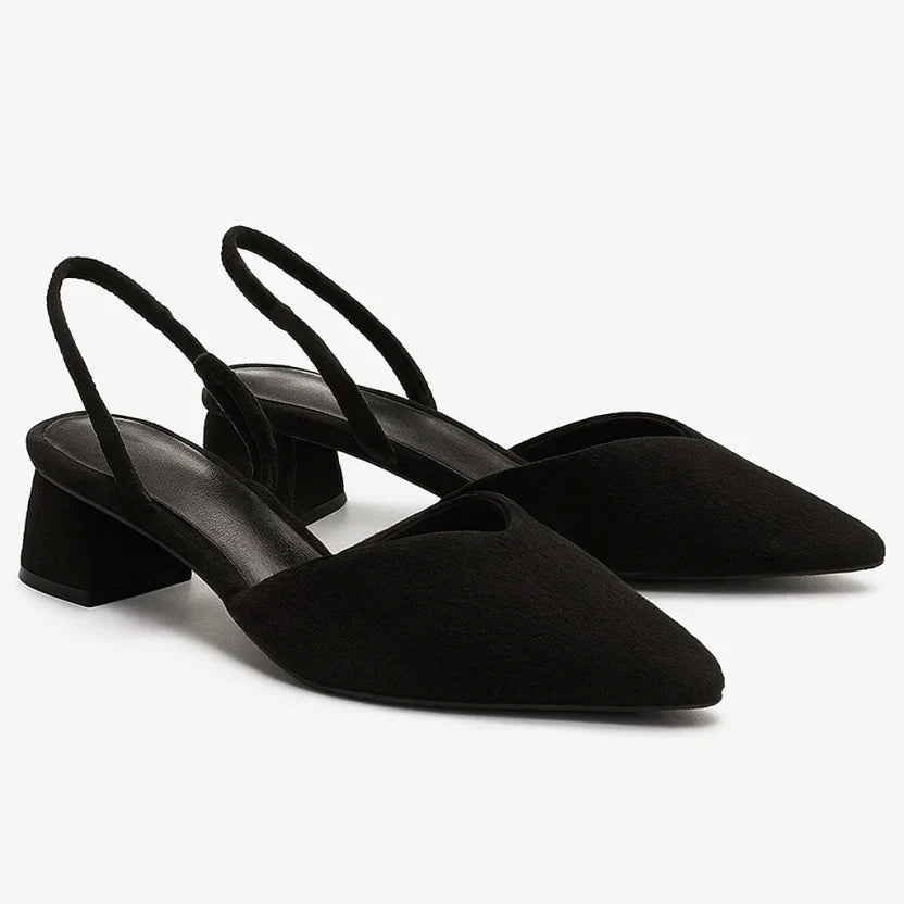Belora | Sandalias para mujer con punta fina y tacón bajo destalonado