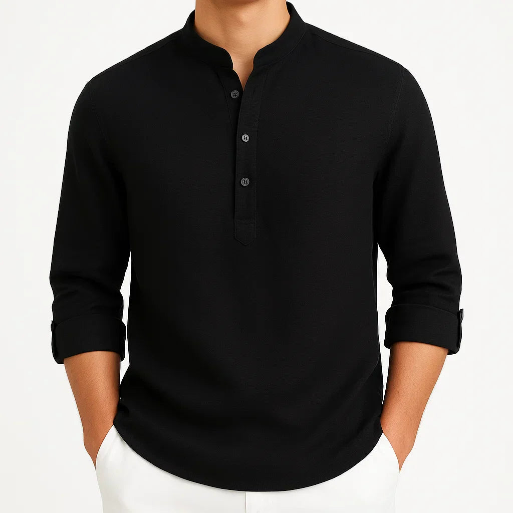 GUNTER – CAMISA DE CUELLO MANDARÍN MODERNA
