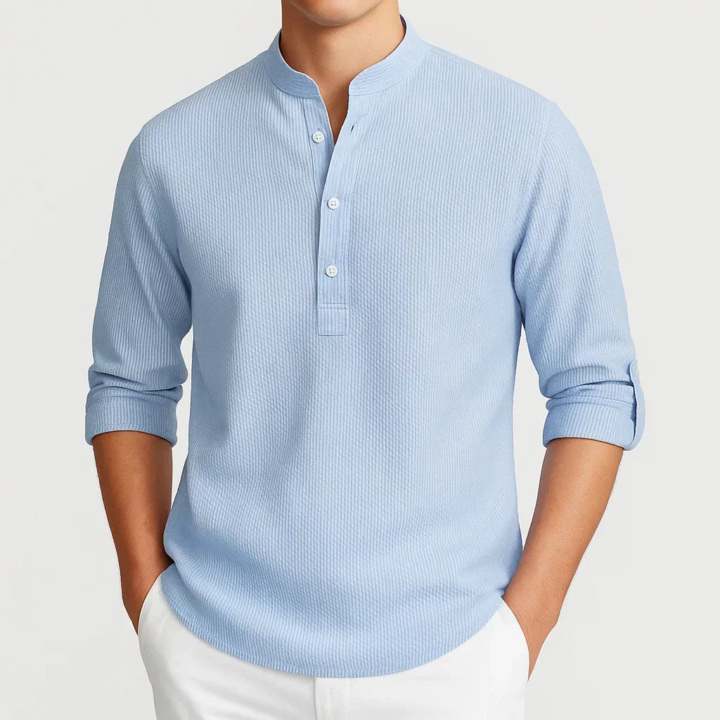 GUNTER – CAMISA DE CUELLO MANDARÍN MODERNA