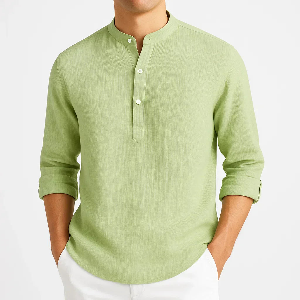 GUNTER – CAMISA DE CUELLO MANDARÍN MODERNA