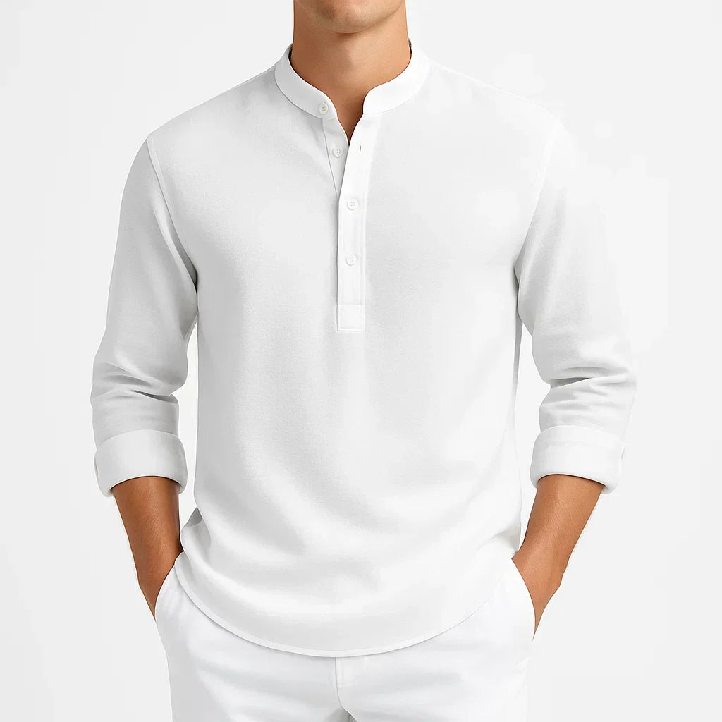 GUNTER – CAMISA DE CUELLO MANDARÍN MODERNA
