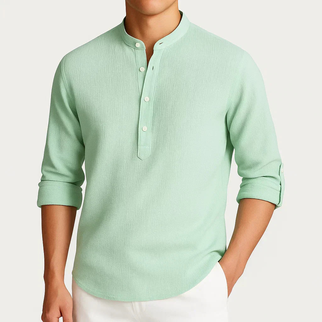 GUNTER – CAMISA DE CUELLO MANDARÍN MODERNA