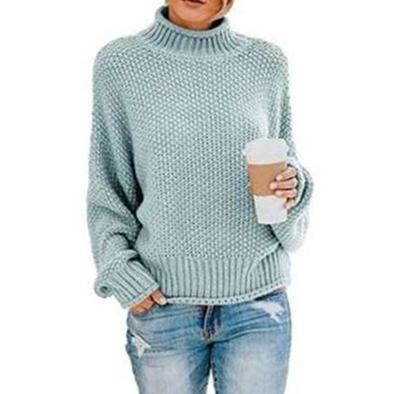 Jersey de cuello alto June™ tejido
