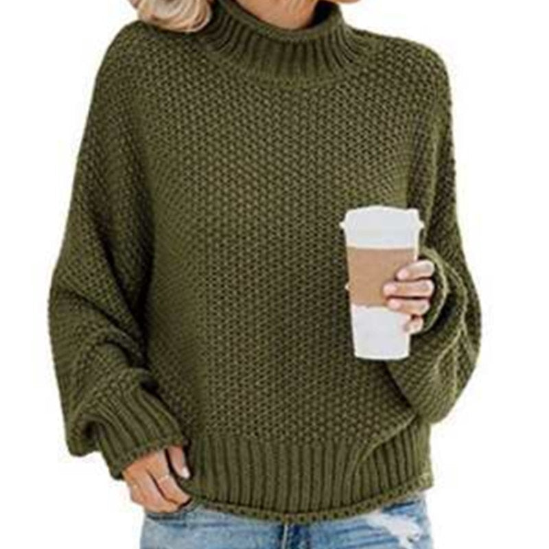 Jersey de cuello alto June™ tejido