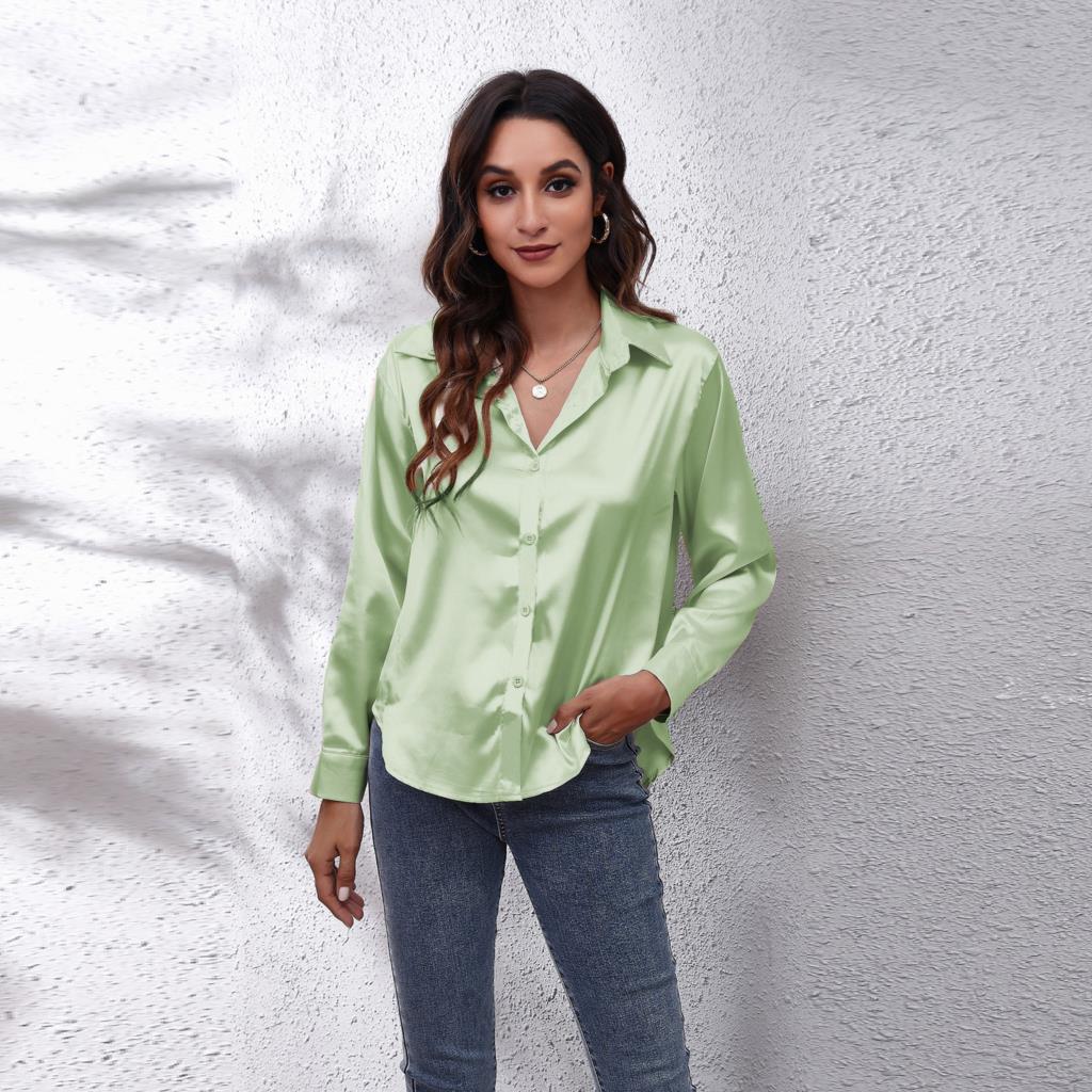 Calíopea | Blusa informal de satén de mujer | Chic
