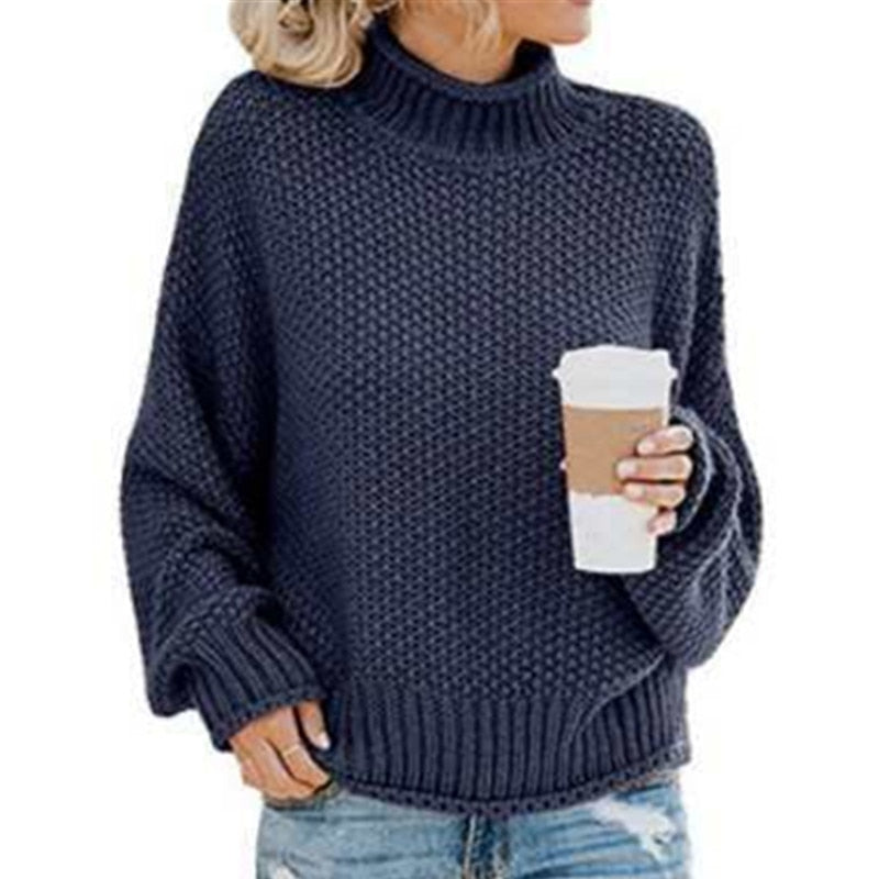 Jersey de cuello alto June™ tejido