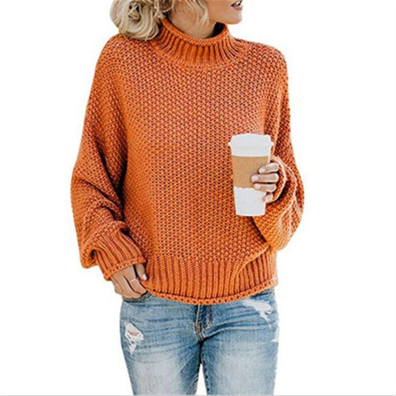 Jersey de cuello alto June™ tejido