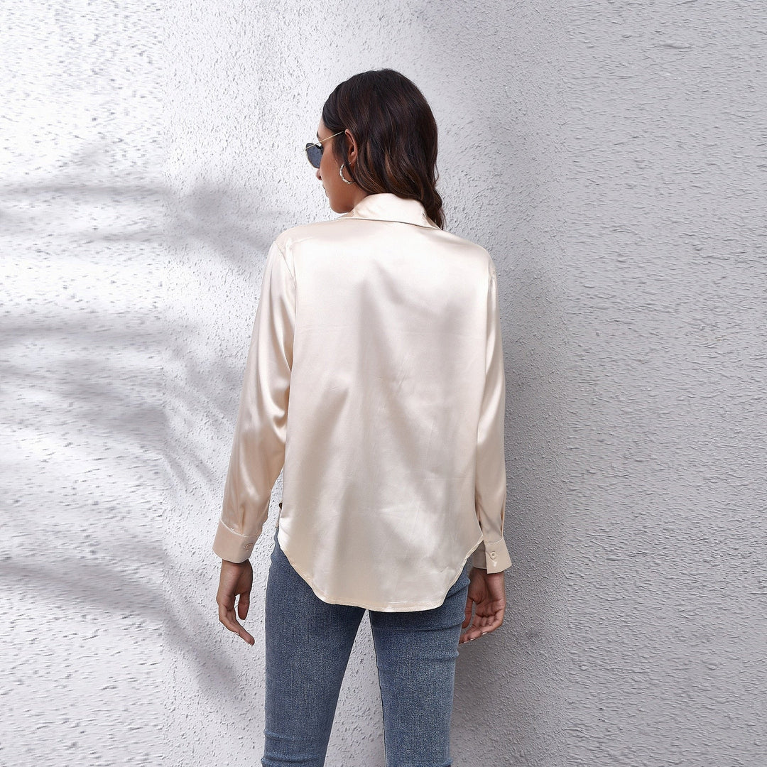 Calíopea | Blusa informal de satén de mujer | Chic