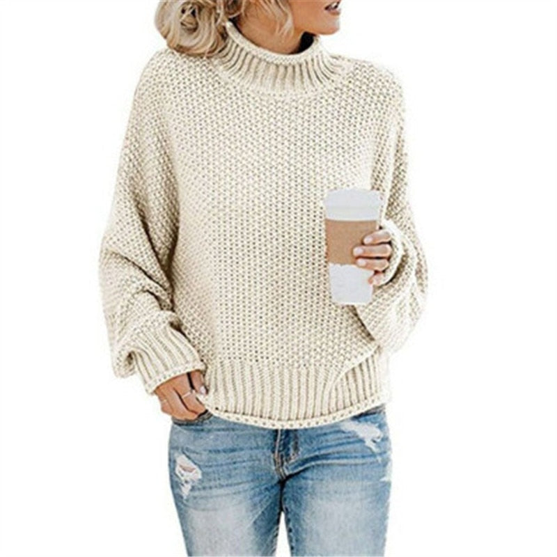 Jersey de cuello alto June™ tejido