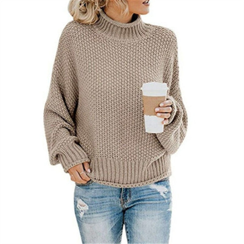 Jersey de cuello alto June™ tejido