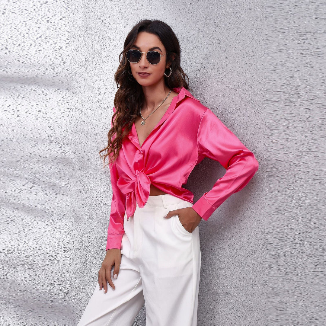 Calíopea | Blusa informal de satén de mujer | Chic