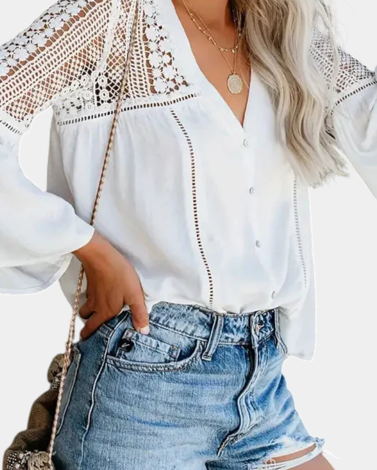 Esperanza | Blusa de Encaje Sunwoven