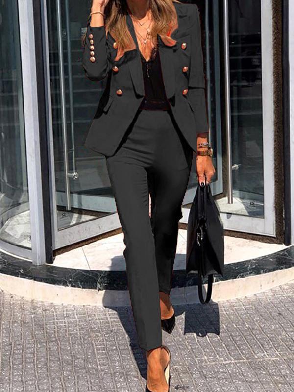 Briselda | Conjunto para mujer con blazer de un botón y pantalones entallados | Refinado