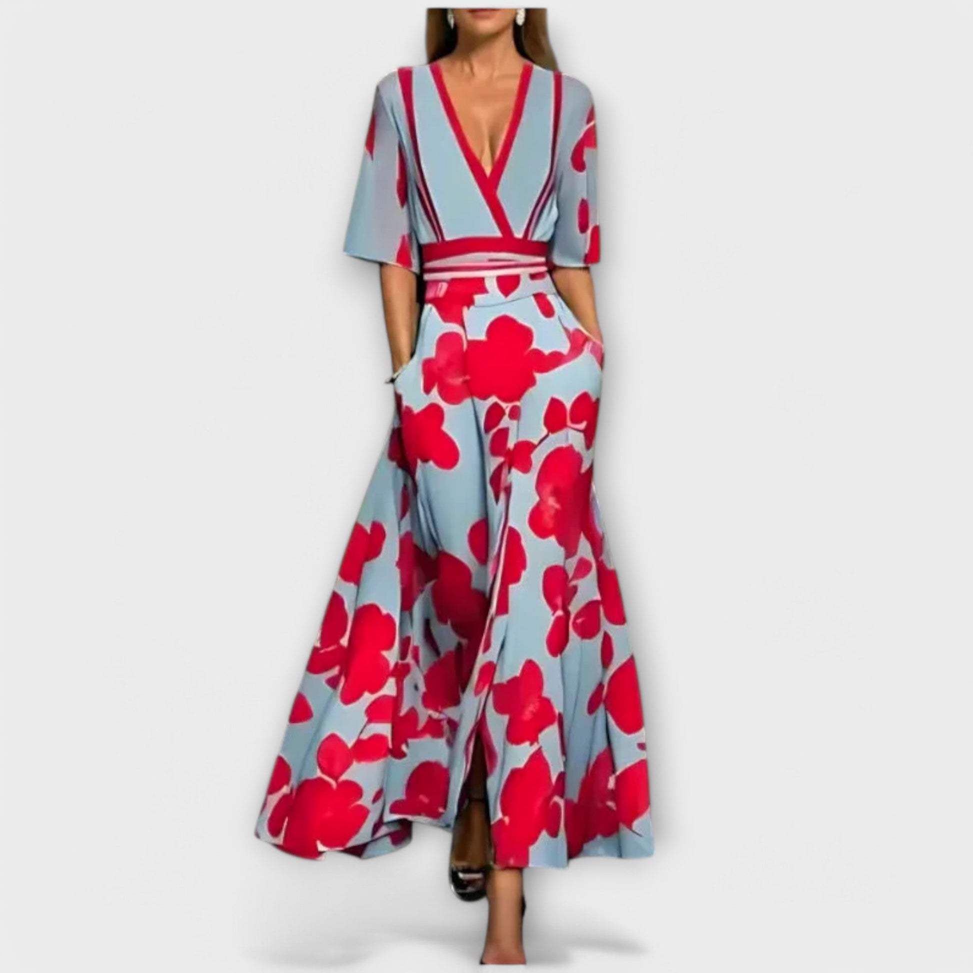 Elise - Vestido Elegante en Flores