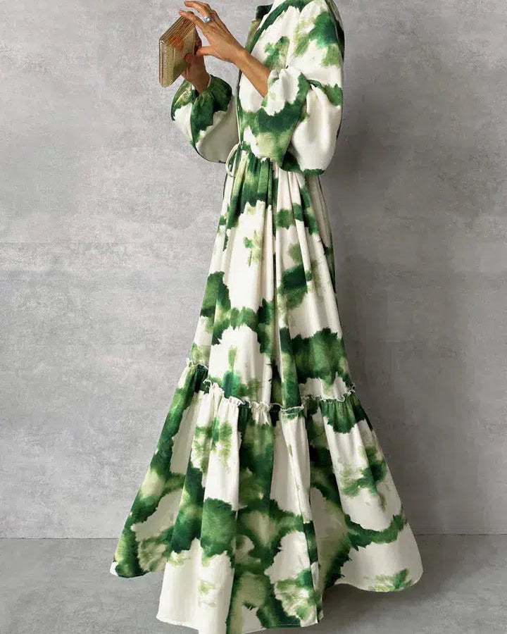Vestido Maxi con Cintura Ajustable de Luna
