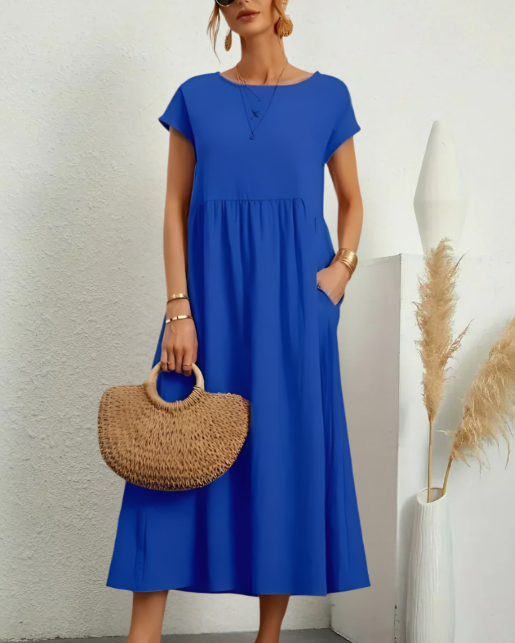 Jessica™ | Vestido Elegante de Cuello Redondo