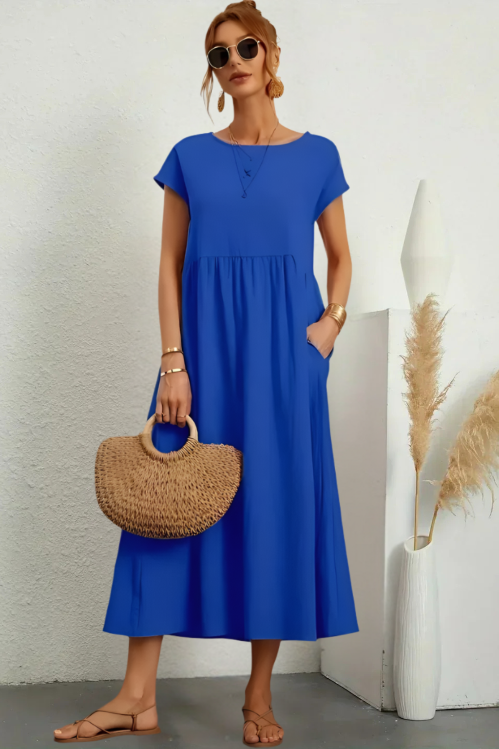 Jessica™ | Vestido Elegante de Cuello Redondo