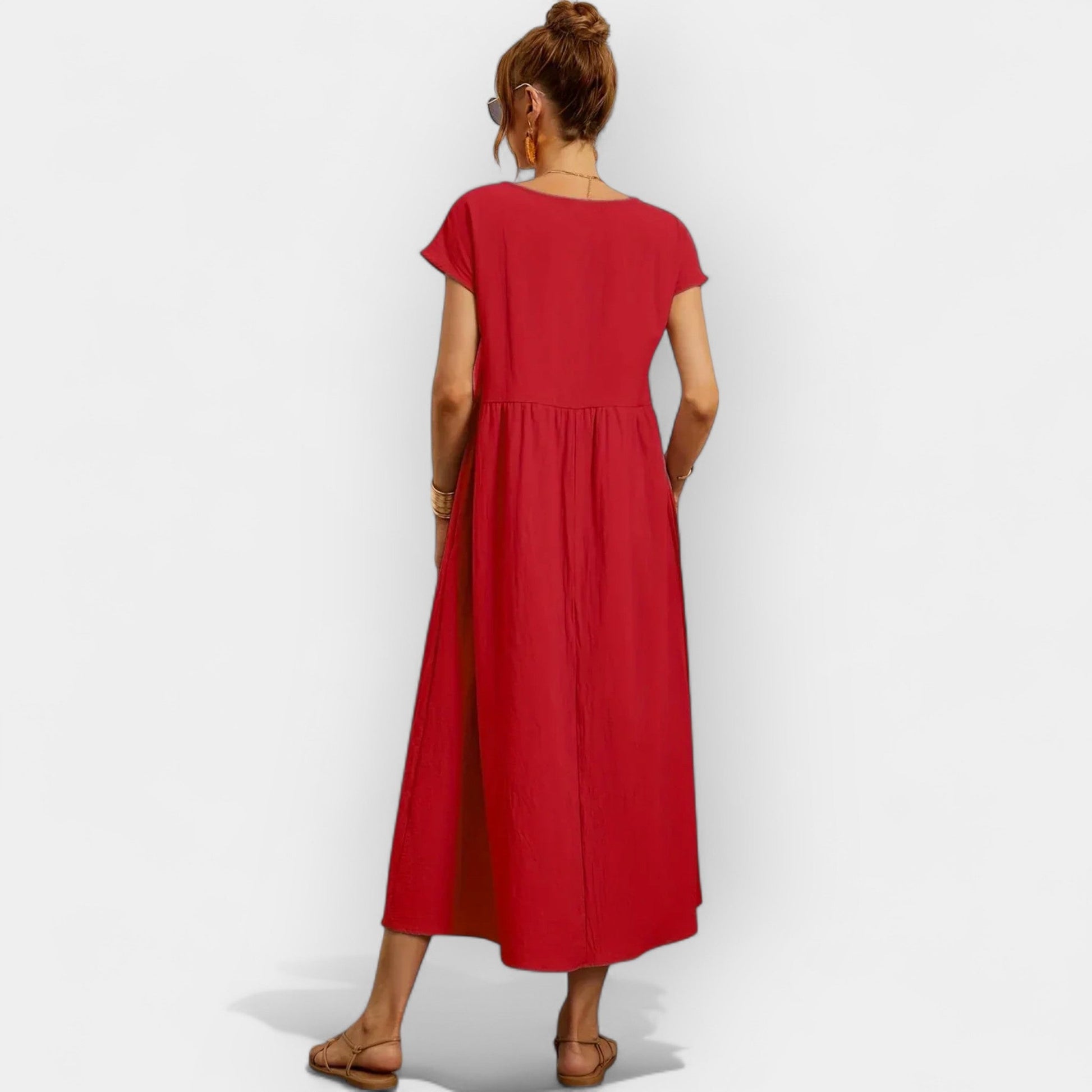 Vestido de Algodón Ligero con Bolsillos
