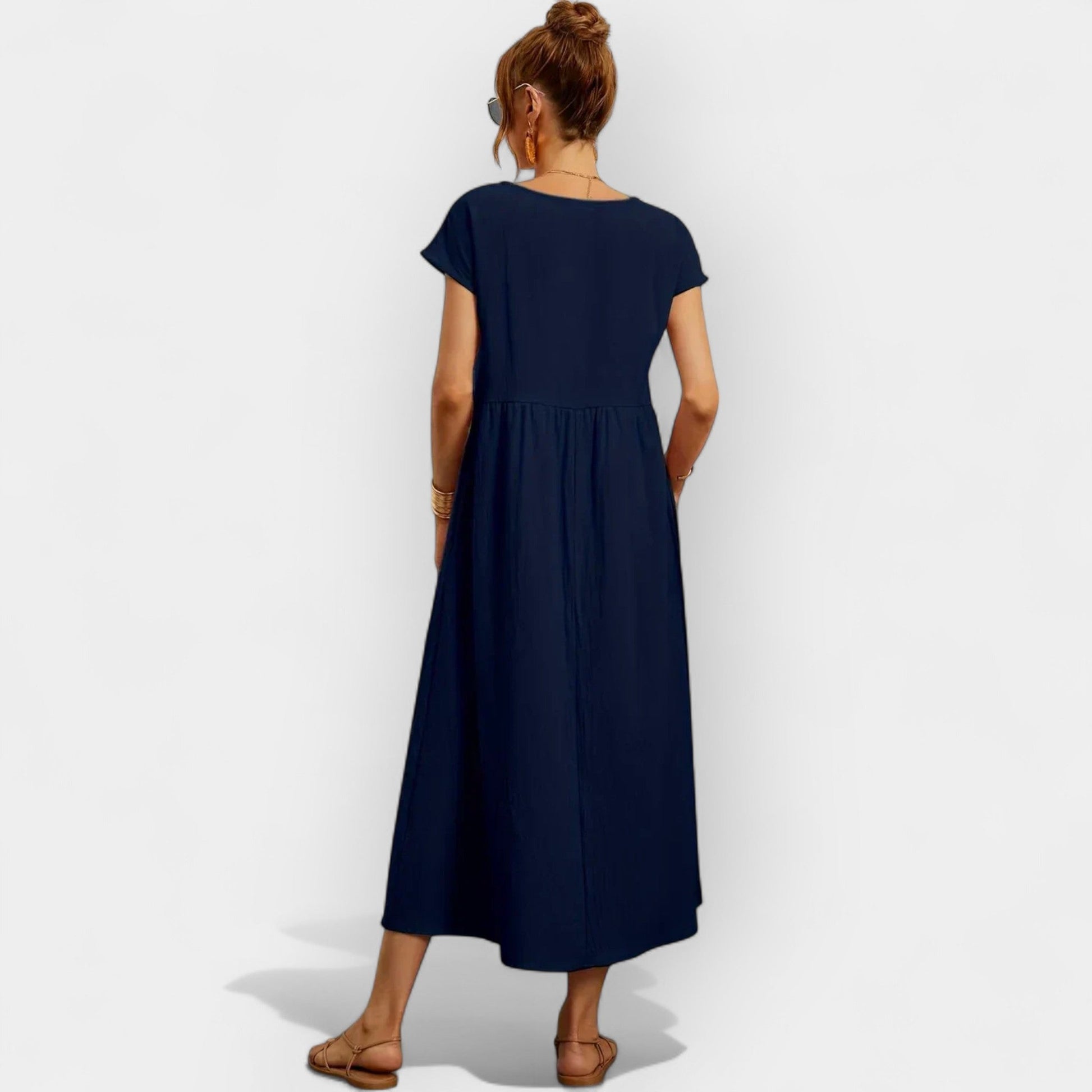 Vestido de Algodón Ligero con Bolsillos