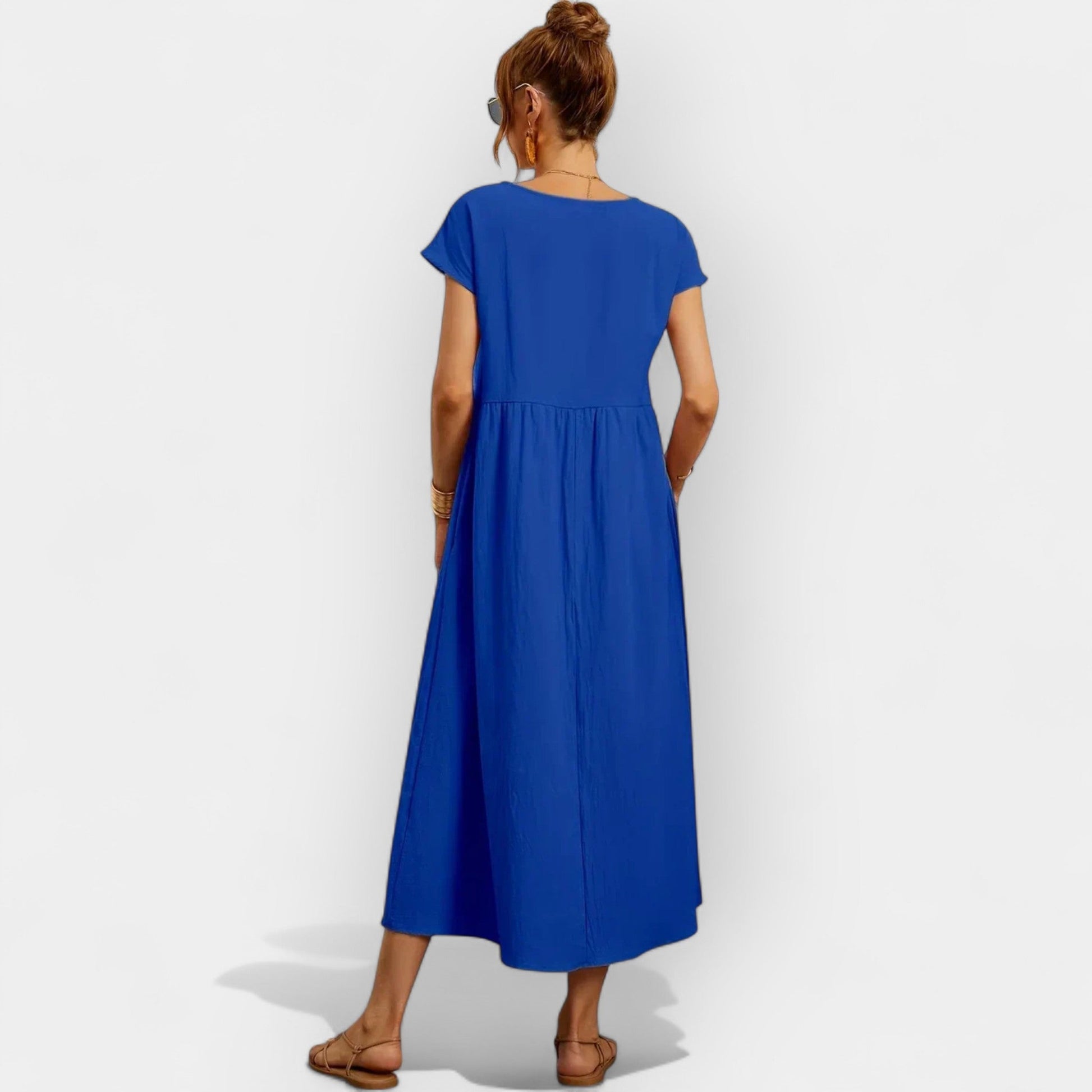 Vestido de Algodón Ligero con Bolsillos