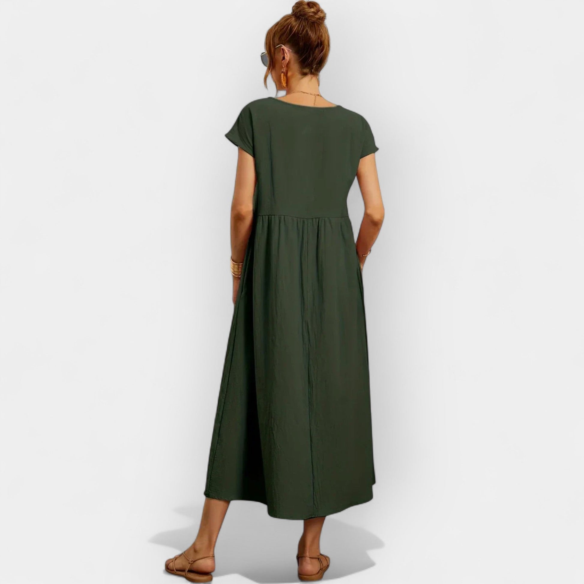 Vestido de Algodón Ligero con Bolsillos