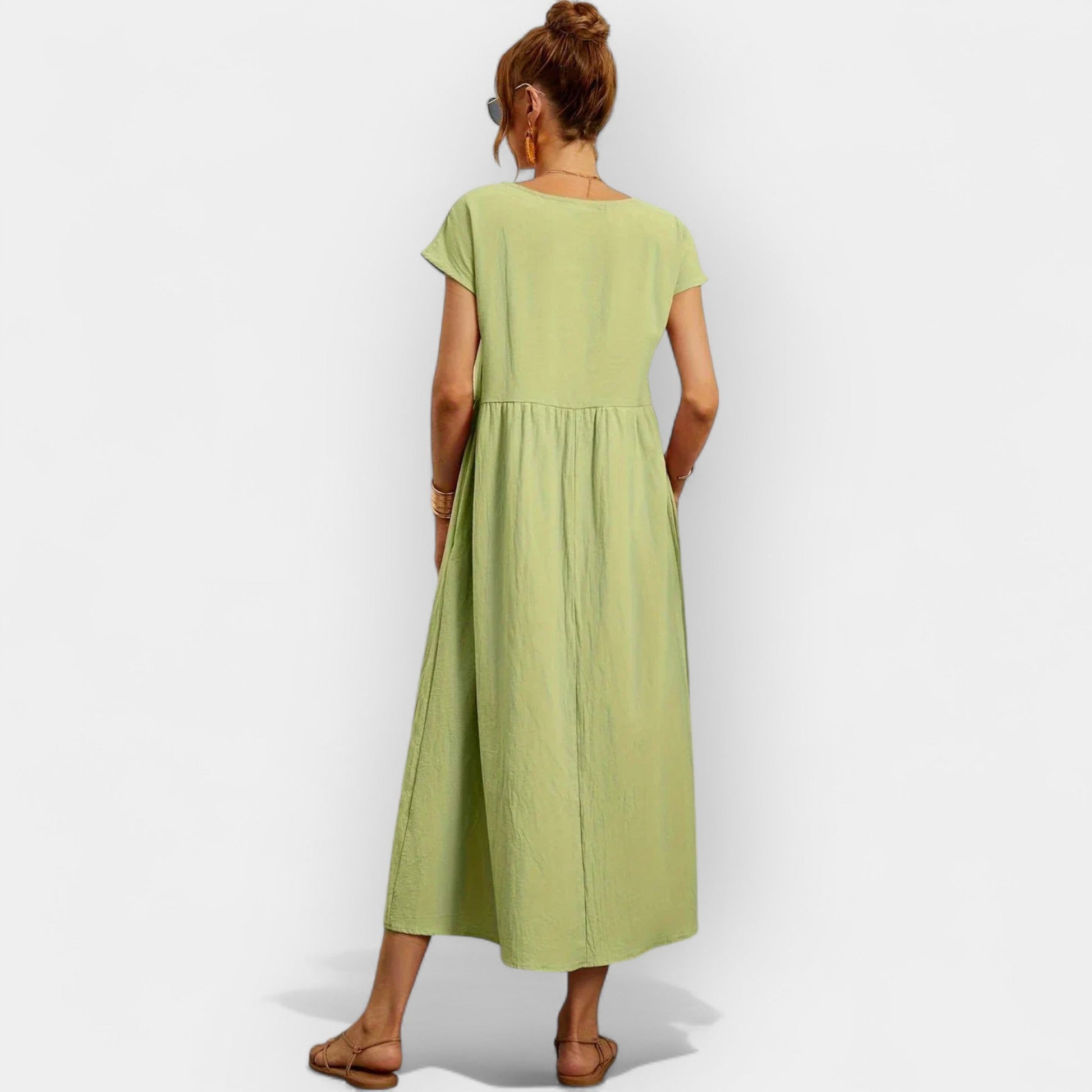 Vestido de Algodón Ligero con Bolsillos